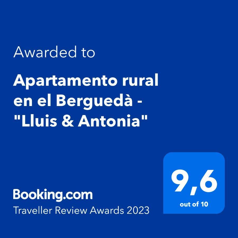 Apartamento Rural En El Bergueda "Lluis & Antonia" A Ac Sant Jordi de Cercs Экстерьер фото