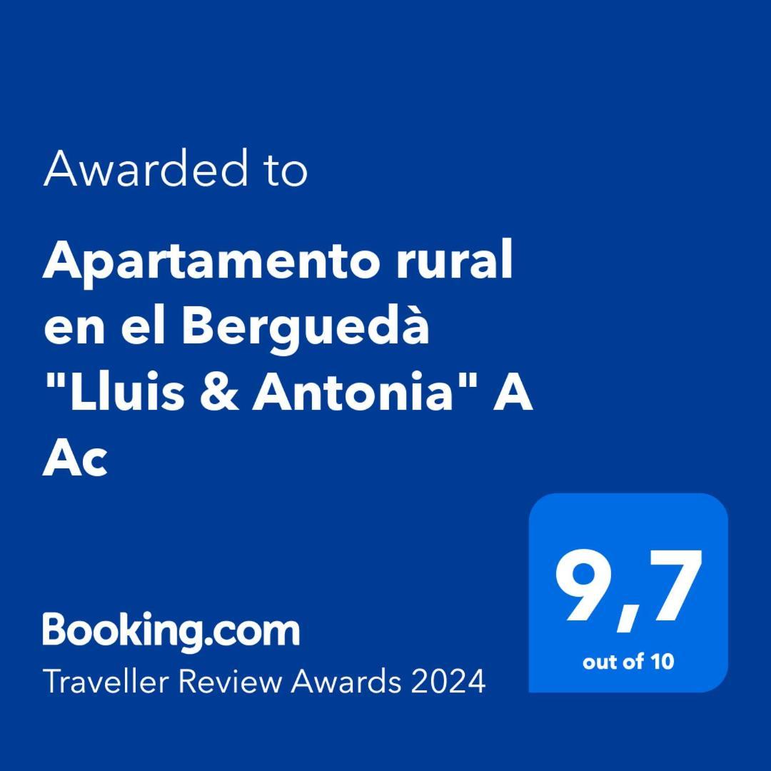 Apartamento Rural En El Bergueda "Lluis & Antonia" A Ac Sant Jordi de Cercs Экстерьер фото